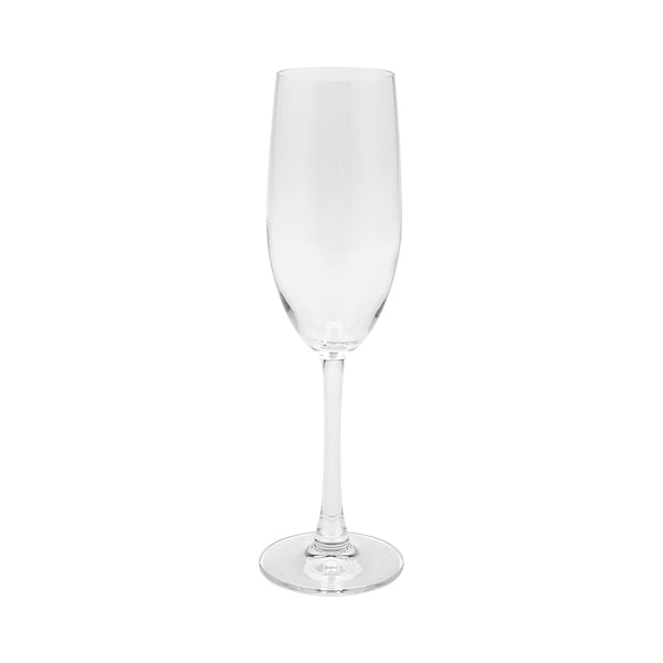 Restaurantware Voglia Nude 9 Oz Glass Champagne Flute - Crystal - 2 1/2" X 2 1/2" X 9 1/4" - 12 Count Box