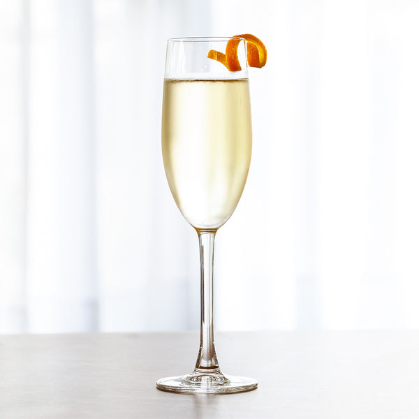 Restaurantware Voglia Nude 9 Oz Glass Champagne Flute - Crystal - 2 1/2" X 2 1/2" X 9 1/4" - 12 Count Box