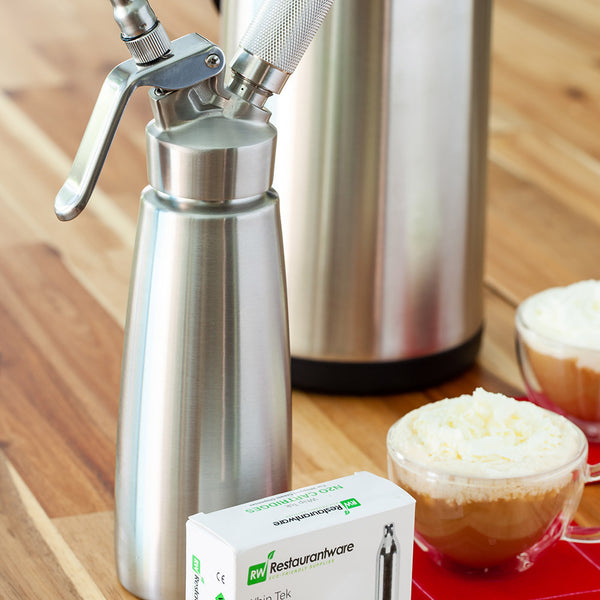 Restaurantware Whip Tek 8g N2O Cartridge - For Whipped Cream Dispenser - 100 Count Box