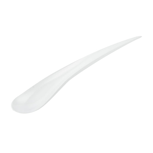 Restaurantware White Plastic Deco Party Spoon - 8" - 500 Count Box