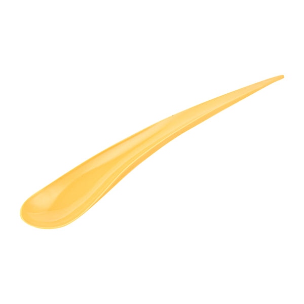 Restaurantware Yellow Plastic Deco Party Spoon - 8" - 500 Count Box