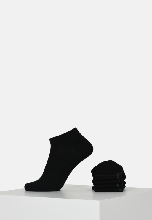 Resteröds Ankle Socks Bamboo 5-pack | Black