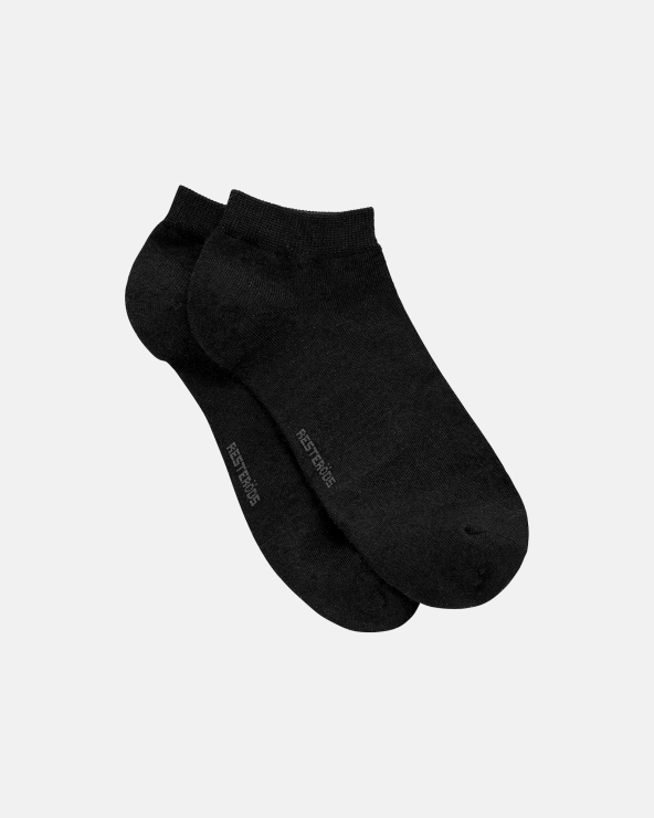 resteröds Ankle Socks Organic Cotton 5-pack | Black