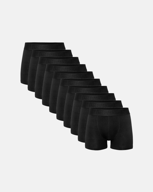 resteröds Boxer Bamboo 10-pack - Regular leg | Black