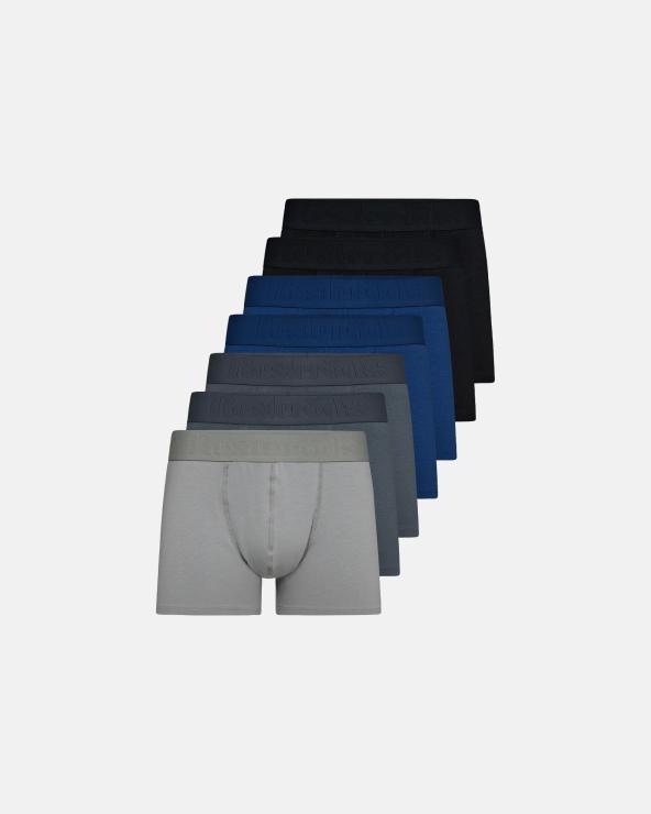 resteröds Boxer Organic Cotton 7-pack | Black