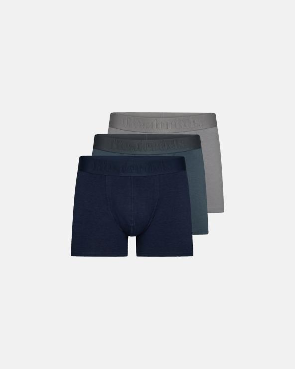 resteröds Boxers "Gunnar" Bamboo 3-pack | Blue/Grey