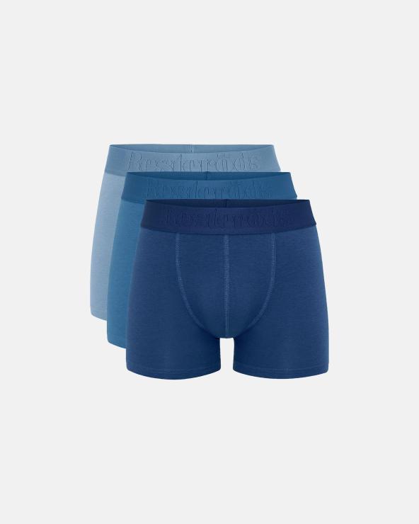 resteröds Boxers "Gunnar" Bamboo 3-pack | Blue