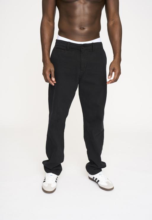 Resteröds Chino 'nas' | 100% Cotton | Black