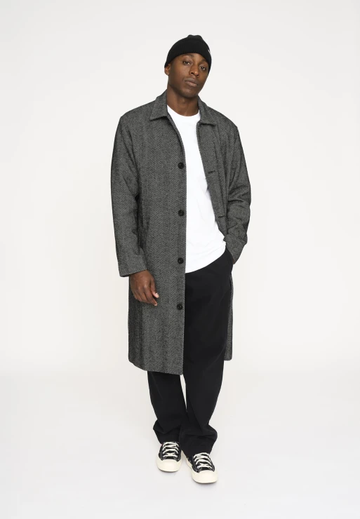 Resteröds Coat 'Harrison' | Wool | Black