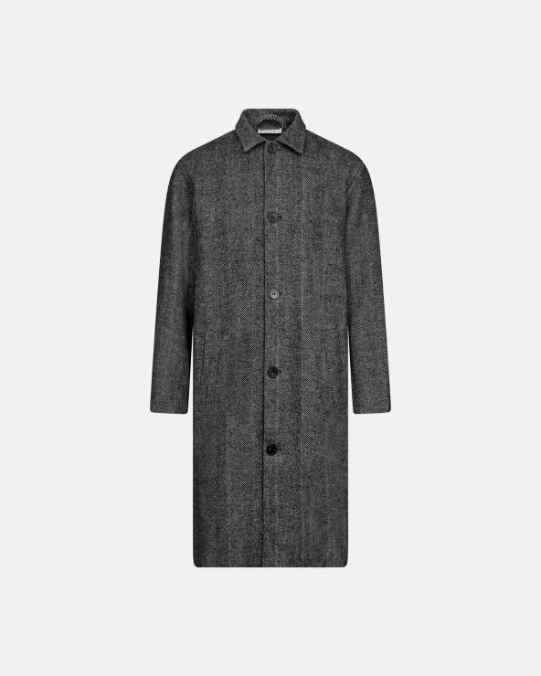 resteröds Coat 'Harrison' | Wool | Black