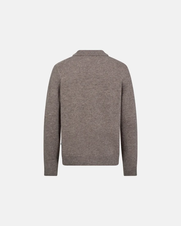 Resteröds Knit Cardigan 'Dean' | Wool | Sand
