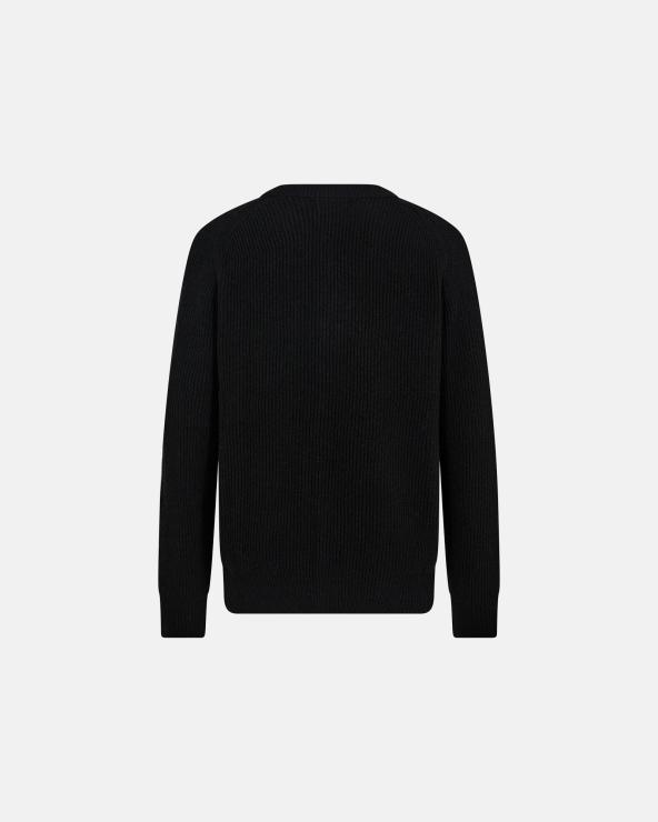 Resteröds Knit Cardigan 'Kyle' | Wool | Black