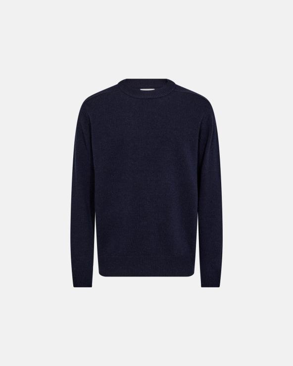 resteröds Knit pullover 'lean' | Wool | Navy