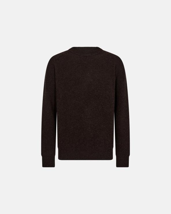 resteröds Knit pullover 'Michael' | Wool | Brown