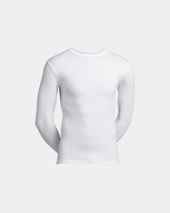 resteröds Long sleeves round neck | White