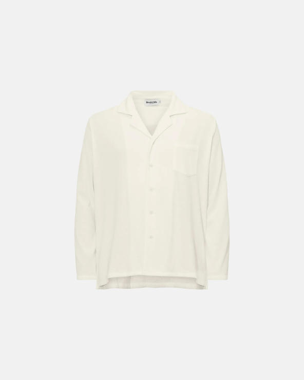 resteröds Longsleeved Resort Shirt Terry | Off white