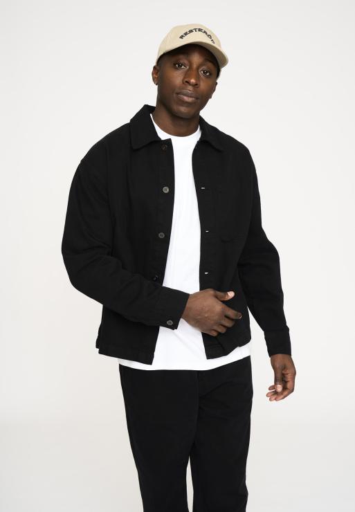 Resteröds Overshirt 'Armstrong' | 100% Cotton | Black