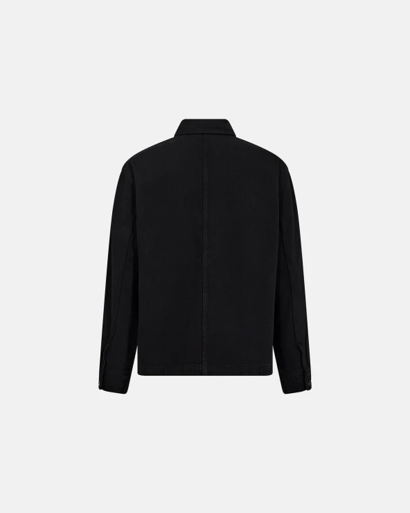 Resteröds Overshirt 'Armstrong' | 100% Cotton | Black