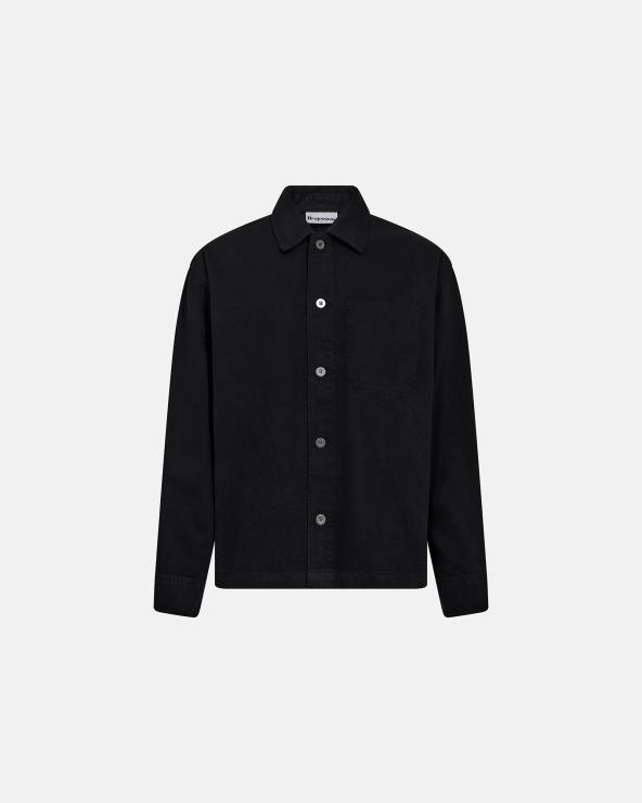 resteröds Overshirt 'Armstrong' | 100% Cotton | Black