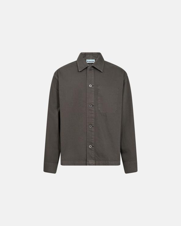 resteröds Overshirt 'Armstrong' | 100% Cotton | Gray