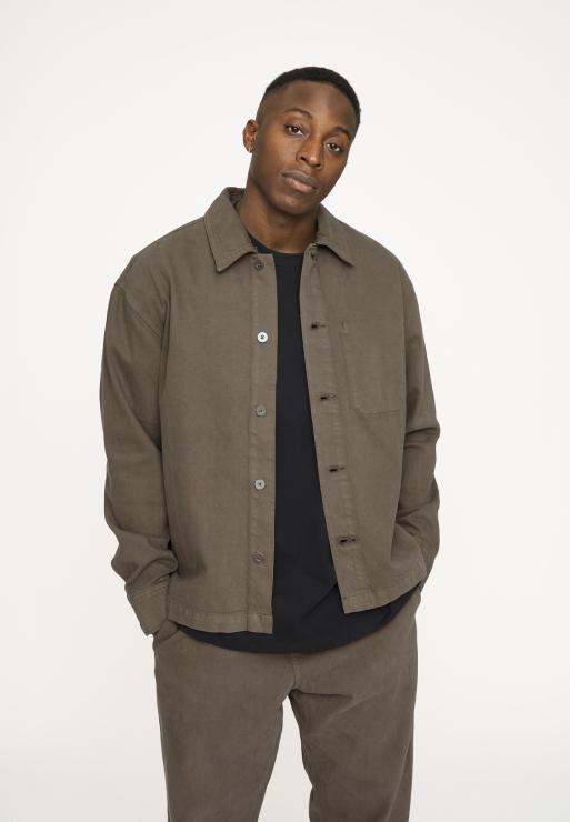 Resteröds Overshirt 'Armstrong' | 100% Cotton | Green