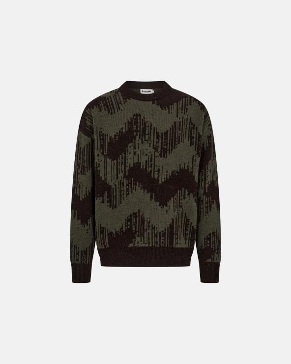 resteröds Pullover "Mick" | Wool | Brown/Green