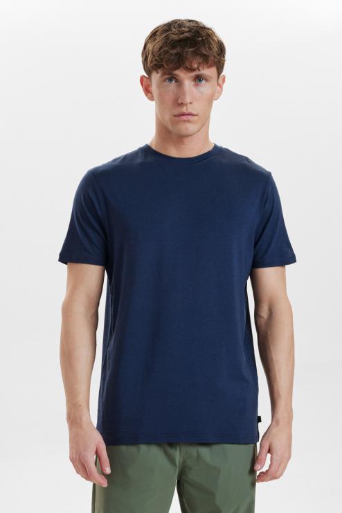 Resteröds R-neck Tee Bamboo | Navy