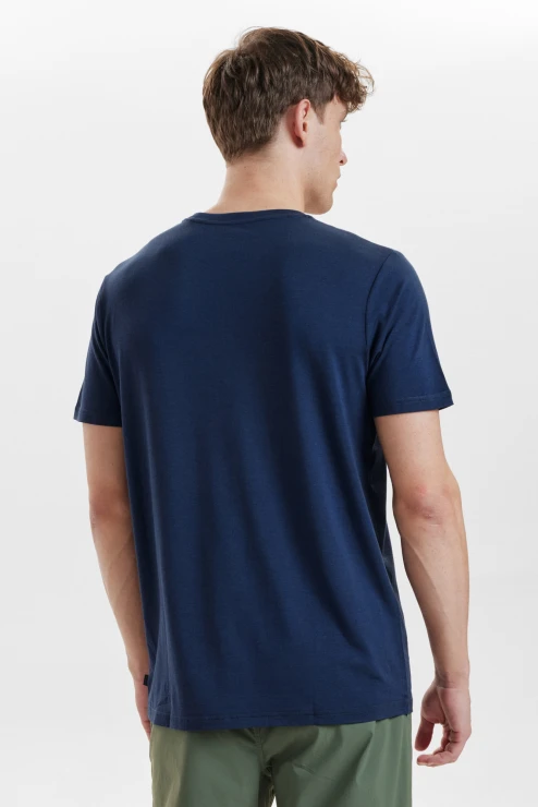 Resteröds R-neck Tee Bamboo | Navy