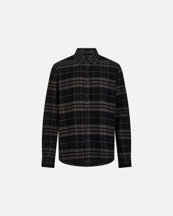 resteröds Shirt "Woody" | 100% Cotton | Black