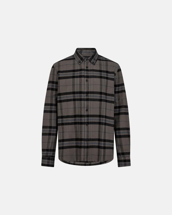 resteröds Shirt "Woody" | 100% Cotton | Gray