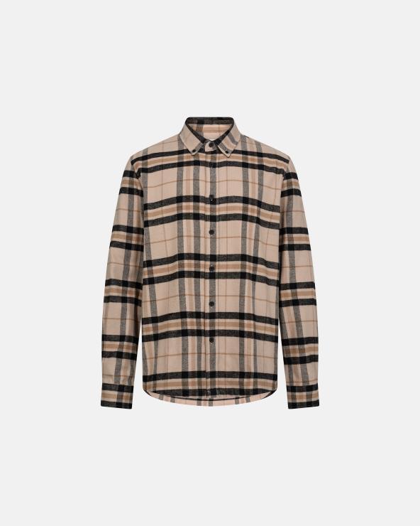 resteröds Shirt "Woody" | 100% Cotton | Sand