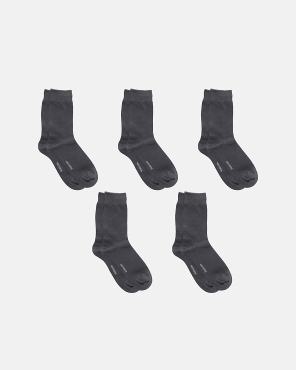 resteröds Socks Organic Cotton 5-pack | Stone Grey