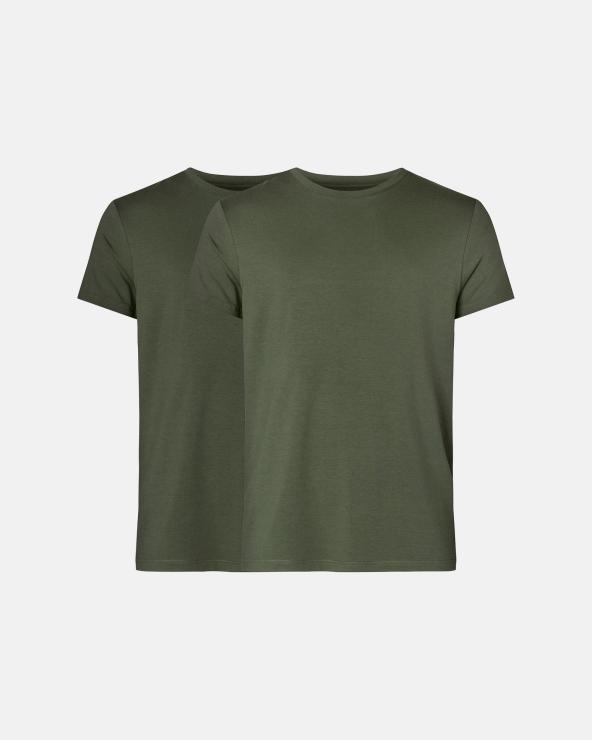 resteröds T-shirt 2-pack | 100% Organic Cotton | Olive