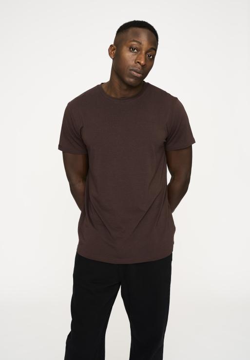 Resteröds T-shirt "o-neck" | Bamboo Viscose | Brown