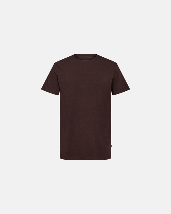 resteröds T-shirt "o-neck" | Bamboo Viscose | Brown