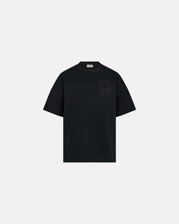 resteröds T-shirt with print "dev" | 100% cotton | Black