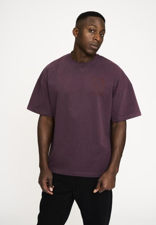 Resteröds T-shirt With Print "dev" | 100% Cotton | Purple