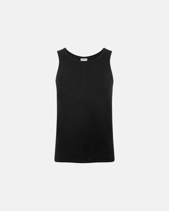 Resteröds Tank Organic Cotton 2-pack | Black