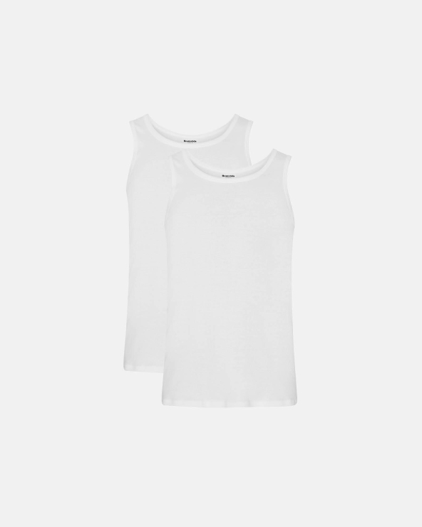 resteröds Tank Organic Cotton 2-pack | White
