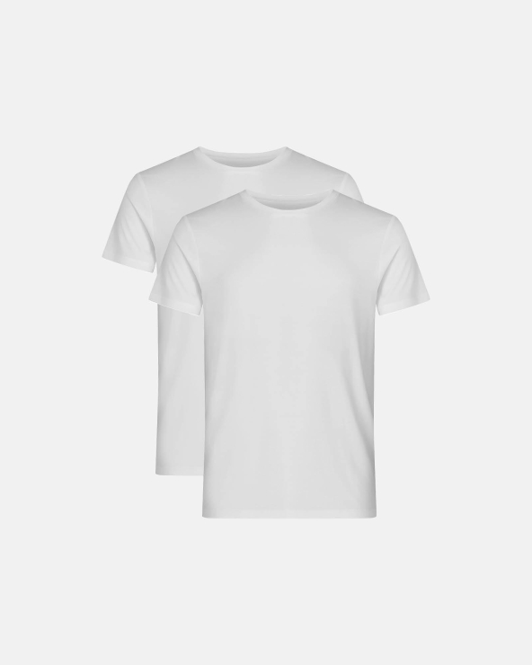 resteröds Tee Bamboo 2-pack | White