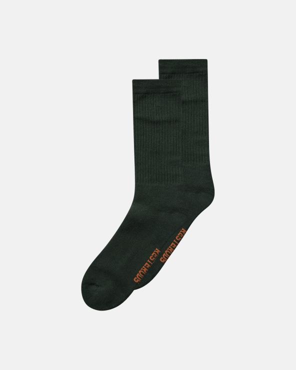 Resteröds Tennis Socks 2-pack | Cotton | Black/Orange