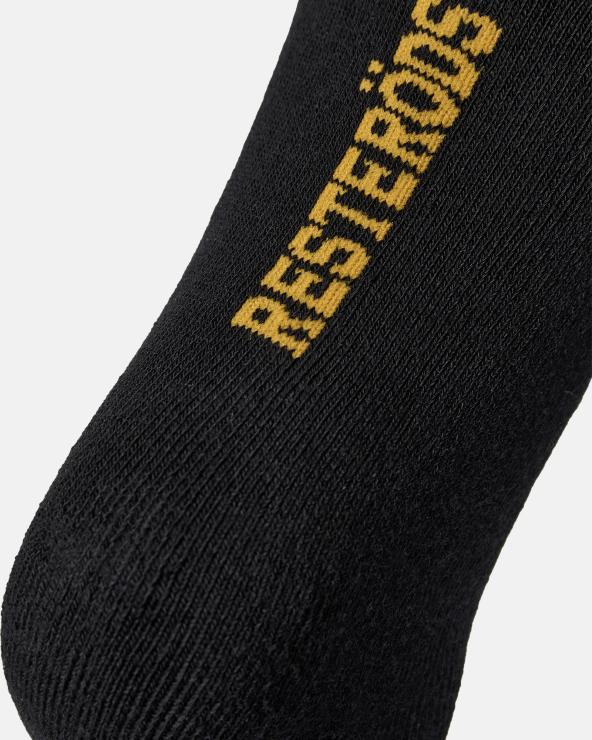 Resteröds Tennis Socks 2-pack | Cotton | Black/Yellow