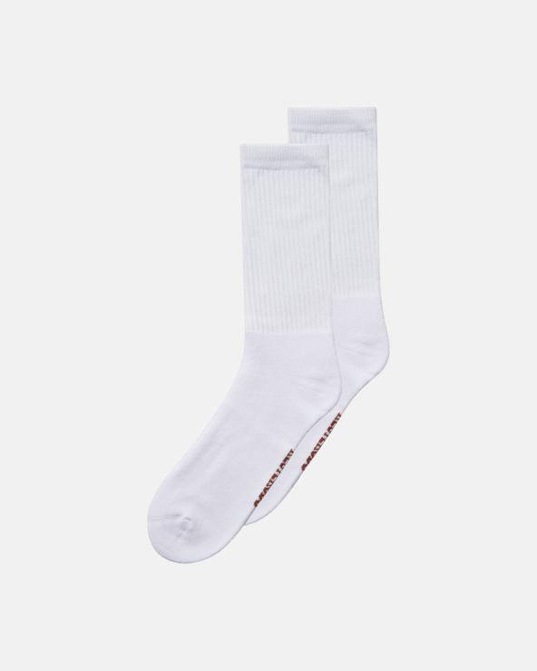 Resteröds Tennis Socks 2-pack | Cotton | White/Orange