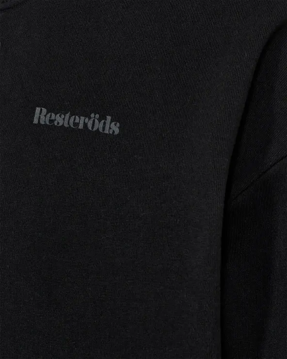 Resteröds Sweatshirt With Crew Neck "drake" | 100% Cotton | Black