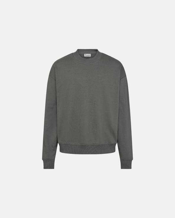 resteröds Sweatshirt with crew neck "drake" | 100% cotton | Gray