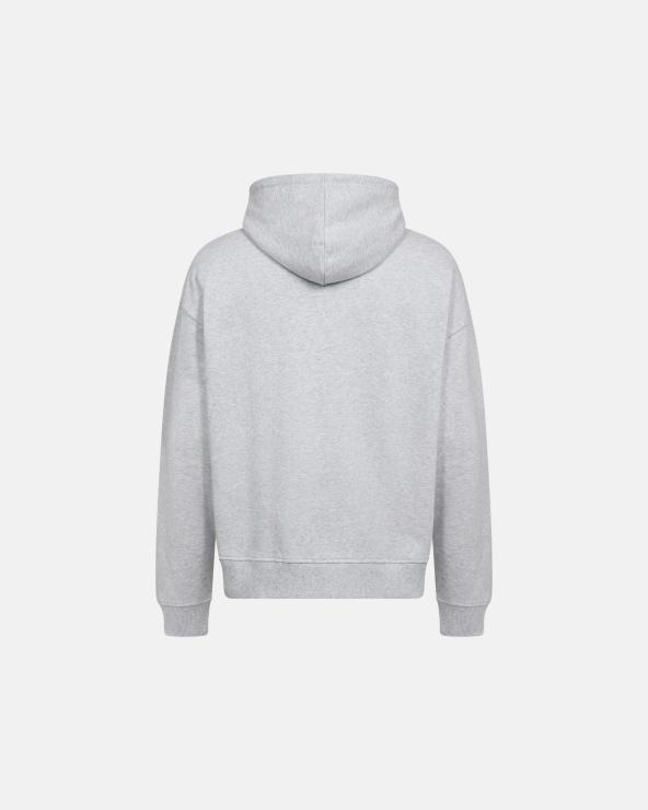 Resteröds Sweatshirt With Hood 'Jay' | 100% Cotton | Light Grey Melange