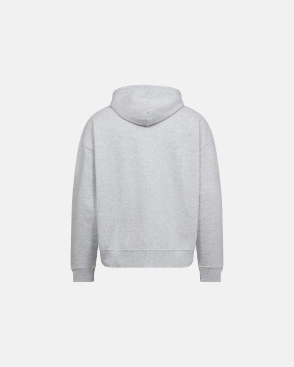 Resteröds Sweatshirt With Hoodie And Zip "Rick" | 100% Cotton | Light Gray