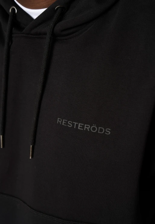 Resteröds Sweatshirt With Hoodie "jay" | 100% Cotton | Black