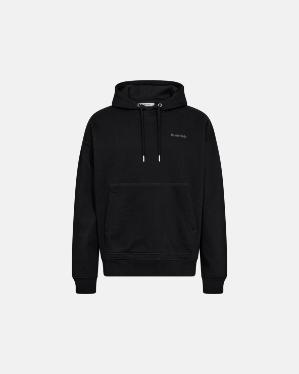 resteröds Sweatshirt with hoodie "jay" | 100% cotton | Black