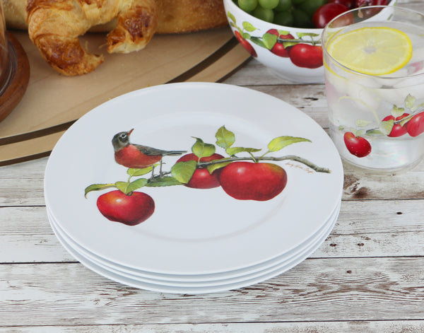 Reston Lloyd 6pc Melamine Salad Plate Set Harvest Apples